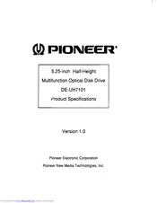 Pioneer DE-UH7101 Product Specifications