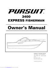 Pursuit 3400 Express Fisherman Owner's Manual