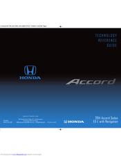 Honda 2014 Accord Coupe EX-L Reference Manual