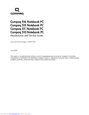 HP Compaq 511 Maintenance And Service Manual