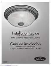 Harbor breeze Bath Ventilator with Light Installation Manual
