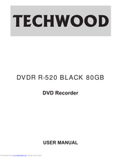 Techwood DVDR R-520 BLACK 80GB User Manual