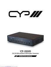 CYP CP-255ID Operation Manual