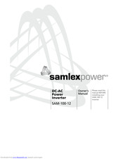 Samlexpower SAM-100-12 Owner's Manual