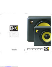 KRK V8S User Manual