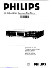 Philips CD 713 Instructions For Use Manual