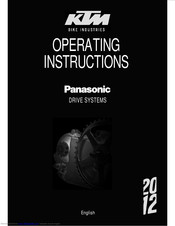 KTM Pedelec 2012 Operating Instructions Manual