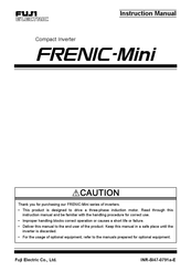 FujiFilm FRENIC-Mini Instruction Manual