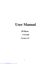 Ultrative UTT-850 User Manual