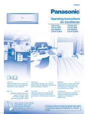 Panasonic CU-A9JKD Operating Instructions Manual