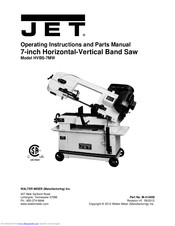 Jet HVBS-7MW Operating Instructions And Parts Manual