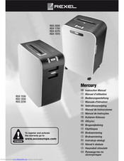 Rexel Mercury RSS 1830 Instruction Manual