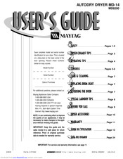 Maytag MD6200 User Manual