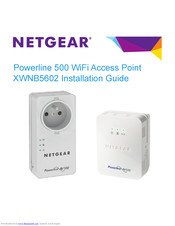 Netgear PowerLine XWNB5602 Installation Manual