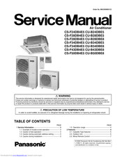 PANASONIC CS-F24DB4E5 SERVICE MANUAL Pdf Download | ManualsLib  Wiring Diagram Ac Cassette Panasonic    ManualsLib