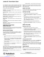 Radio Shack Jumbo EL Owner's Manual