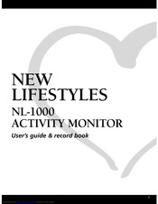 NEW LIFESTYLES NL-1000 User's Manual & Record Book