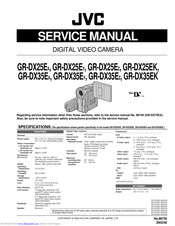 JVC GR-DX25EY Service Manual