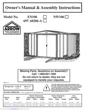 Arrow NW106 Owner's Manual & Assembly Instructions