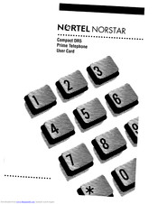 Nortel Compact DR5 User's Card Manual