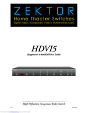 Zektor HDVI5 User Manual