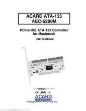 Acard PCI-to-IDE ATA-133 User Manual