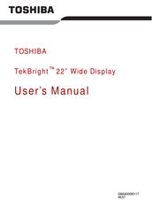 Toshiba TekBright PA3553 Series User Manual