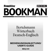 Franklin BOOKMAN BBQ-840 User Manual
