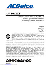 ACDelco AND303 Product Information Manual