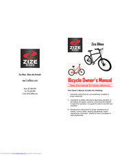 Zize Bicycle Owner's Manual