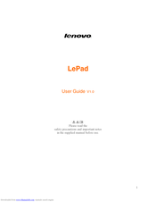 Lenovo LePad User Manual