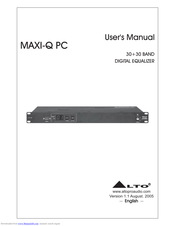 Alto MAXI-Q PC User Manual
