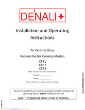 Denali Plus CTR3 Installation And Operating Instructions Manual