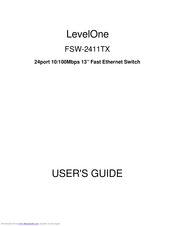 LevelOne FSW-2411TX User Manual