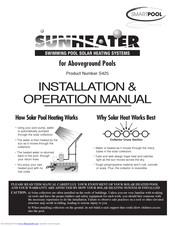 SmartPool Sunheater S425 Installation & Operation Manual