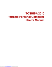 Toshiba 2010 User Manual
