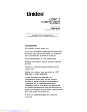 Uniden UDRC13 Owner's Manual