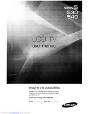 Samsung LN40C540 User Manual