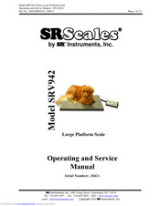 SR Scales SRV942 Operating And Service Manual