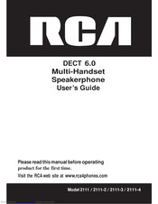 Rca 2111 User Manual