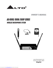 Alto AU-800R Series Owner's Manual