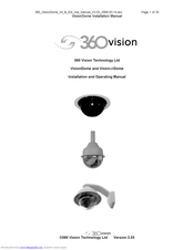 360 Vision Vision-i-Dome Installation And Operating Manual