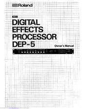 Roland DEP-5 Owner's Manual