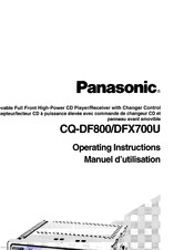 Panasonic CQ-DF800 Operating Instructions Manual