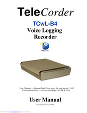 TeleCorder TCwL-B4 User Manual