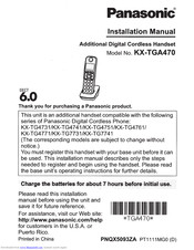 Panasonic Kx Tga470 Manuals Manualslib