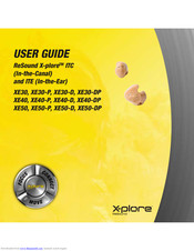 ReSound x-Plore XE50-P User Manual
