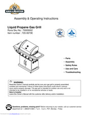 Grill Master 720-0670E Assembly & Operating Instructions
