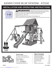 Big Backayard F23242 Installation And Operating Instructions Manual
