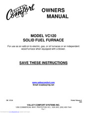 Valley Comfort Systems VC120 Owner's Manual